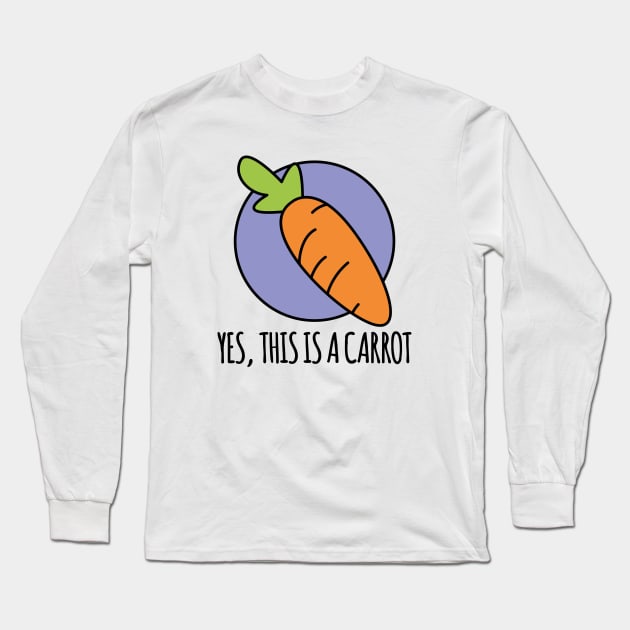 Carrot Long Sleeve T-Shirt by Nimble Nashi